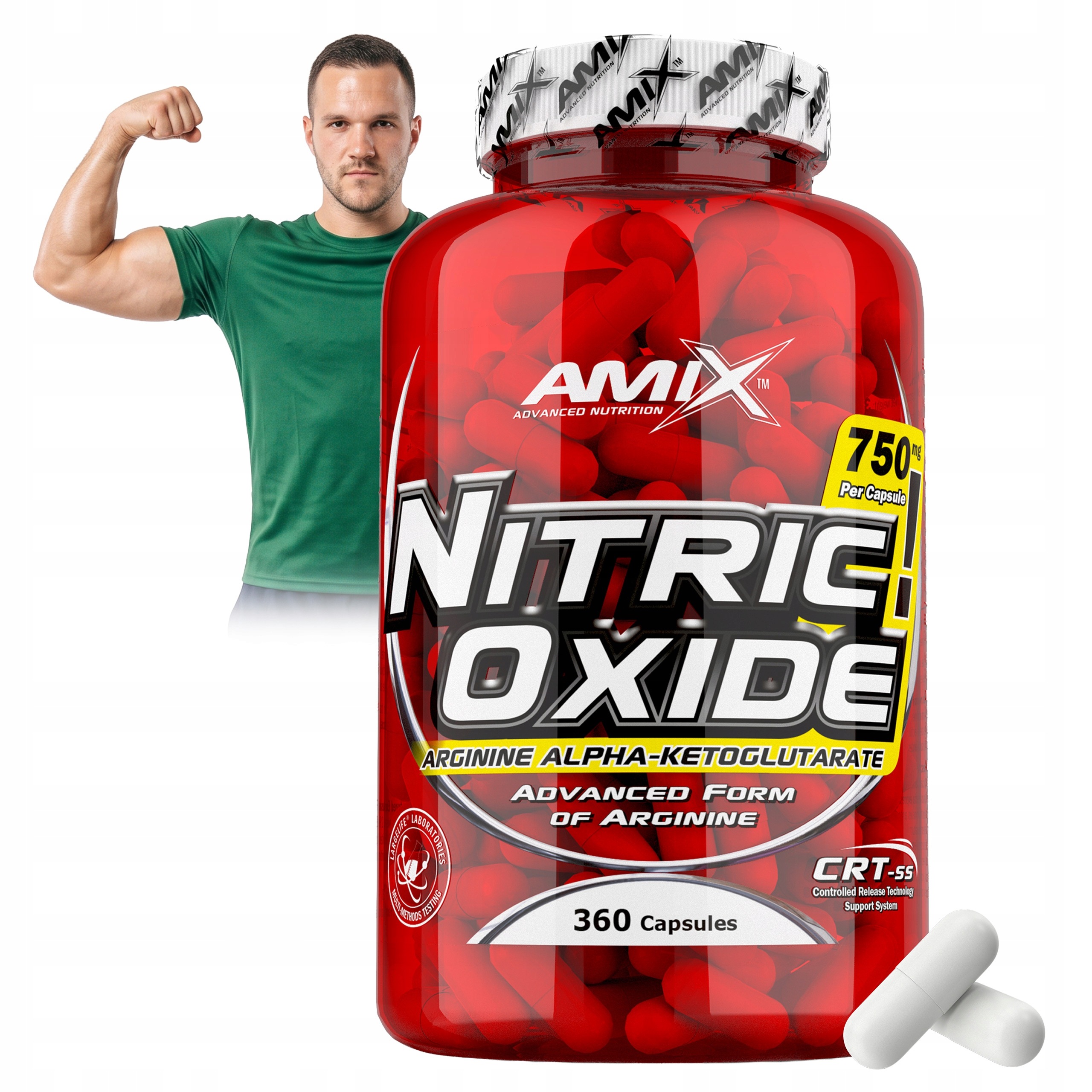 Aakg L arginin 750 mg 360 kapslí svalová pumpa oxid dusnatý libido