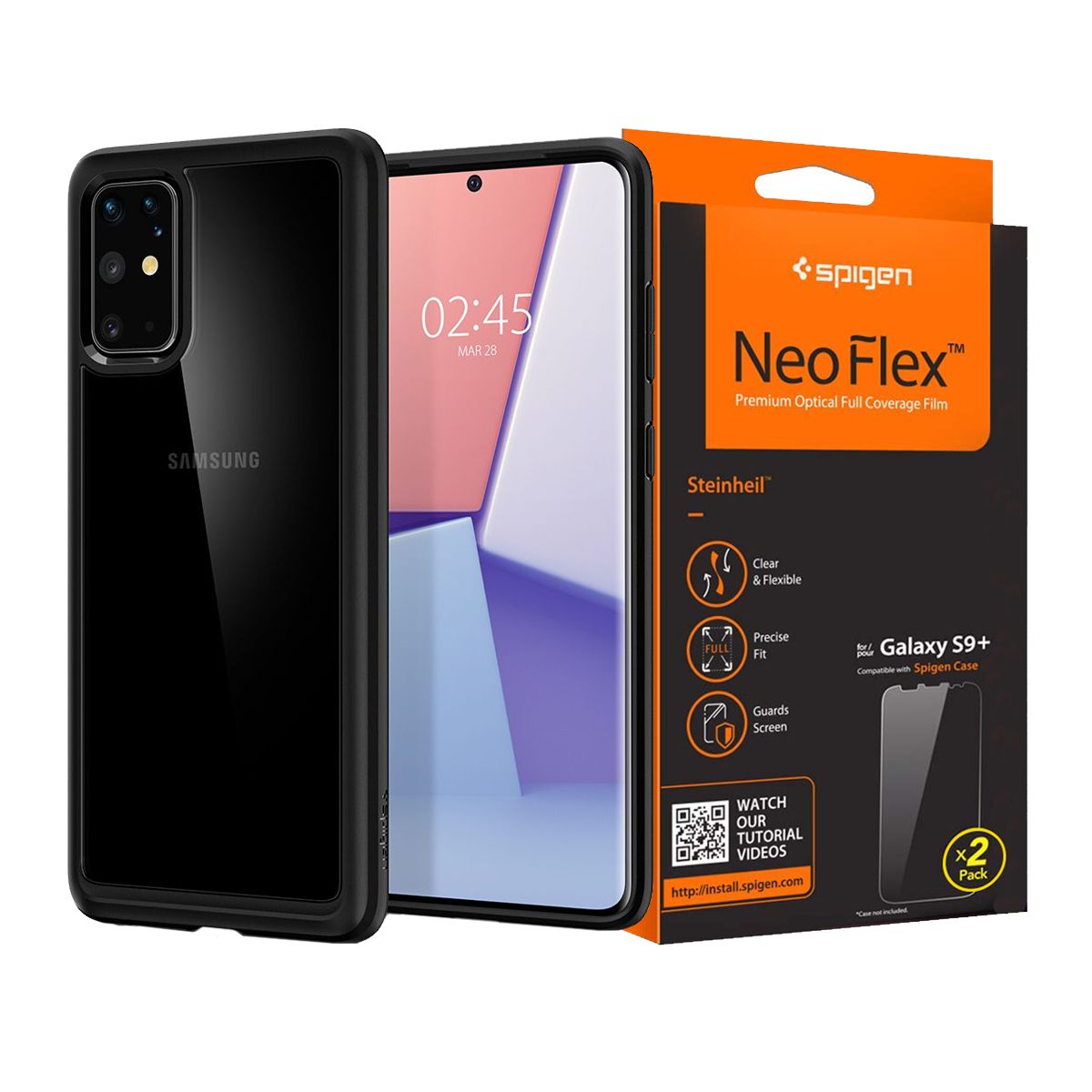 

Spigen Uh Etui Do Galaxy S20+ Plus + Folia Spigen