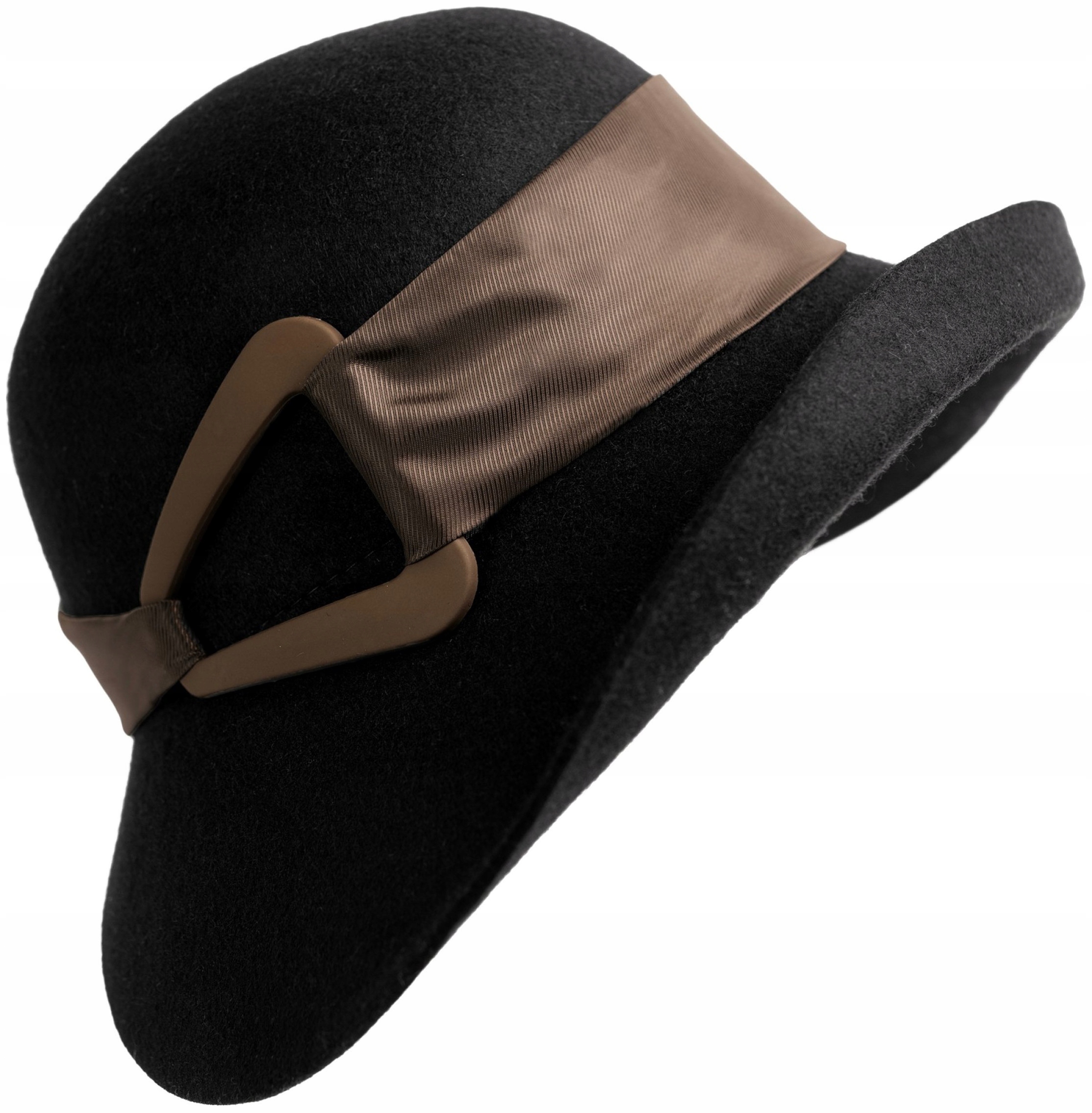 Dámský klobouk Hannah – plstěný, vlněný, elegantní, černý