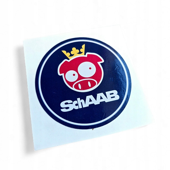 Naklejka drukowana Saab Schaab sticker funny