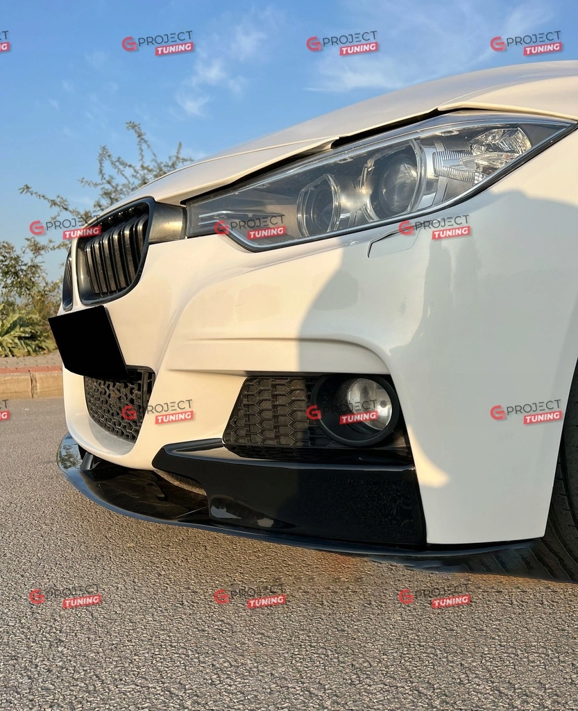 Dokładki zderzaka do BMW 3 (F30, F80) Sedan 2012-2019 czarny połysk EAN (GTIN) 4099654100989