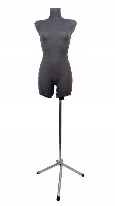 Dámská krejčovská figurína 34/36 Grafitový xs stojan kovový trojnožkový dx
