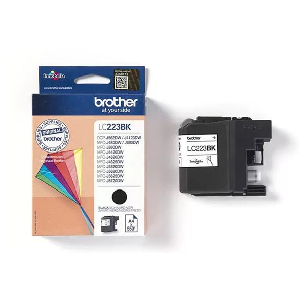 Originální černý inkoust Brother LC223BK, LC-223BK