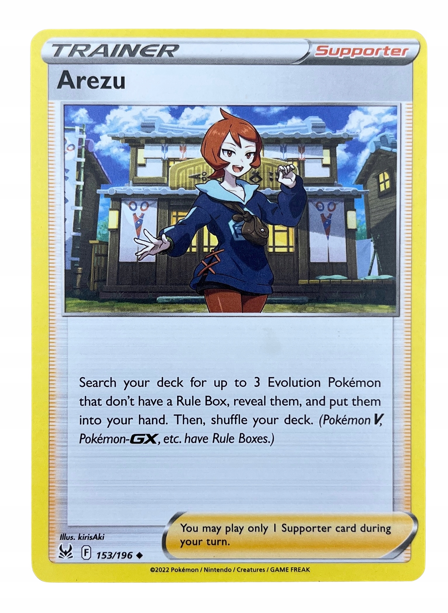Karta Pokemon Tcg Arezu (lor 153/196) Trainer Supporter