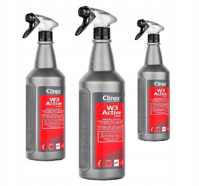 

Clinex W3 Active Shield 1L Mycie Łazienki Kabin