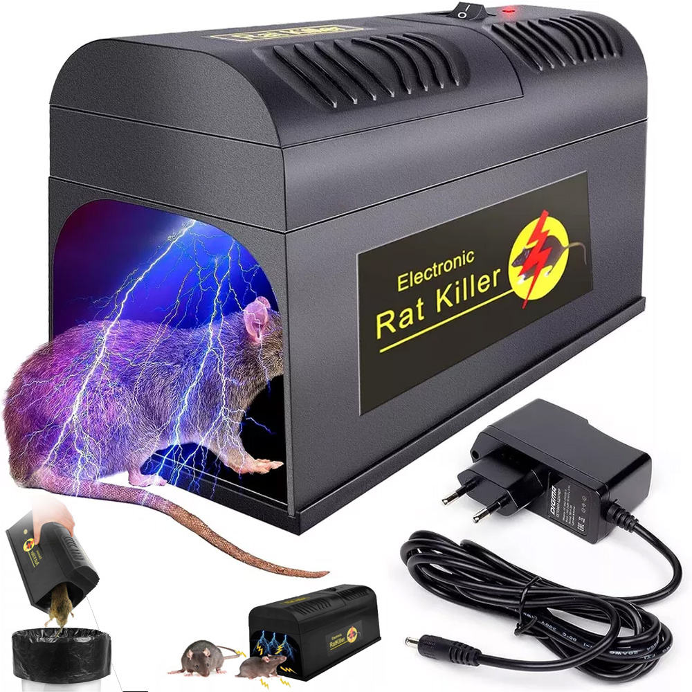 Elektryczna Pułapka 6000-9000V Na Szczury Myszy Gryzonie Zewnątrz I Wewną