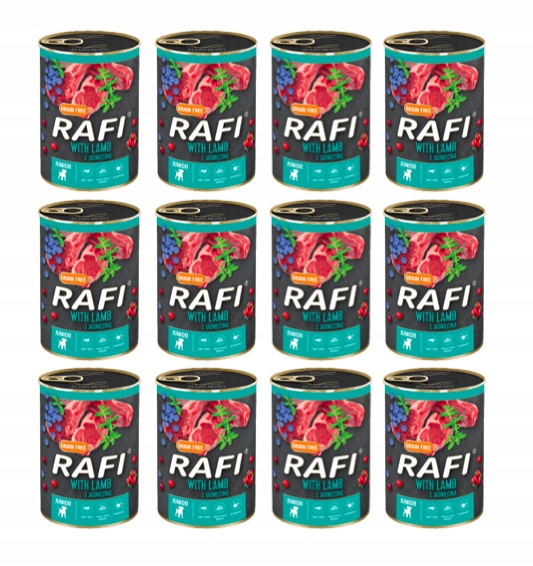 D. Noteci Krmivo Rafi Junior Jehněčí Psa 12x400g