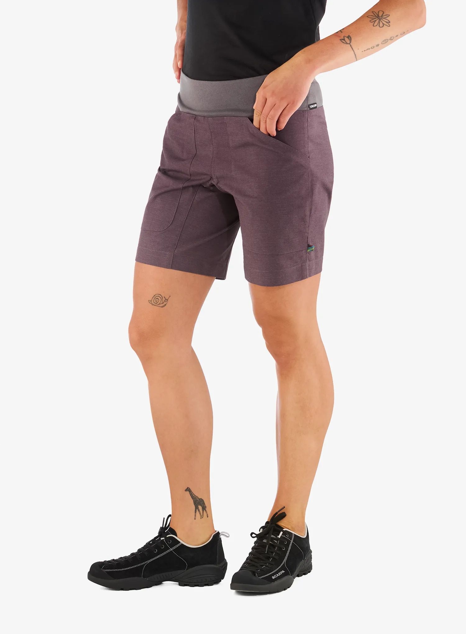 Dámské lezecké Kraťasy Edelrid Sansara Shorts II tmavě švestkové L