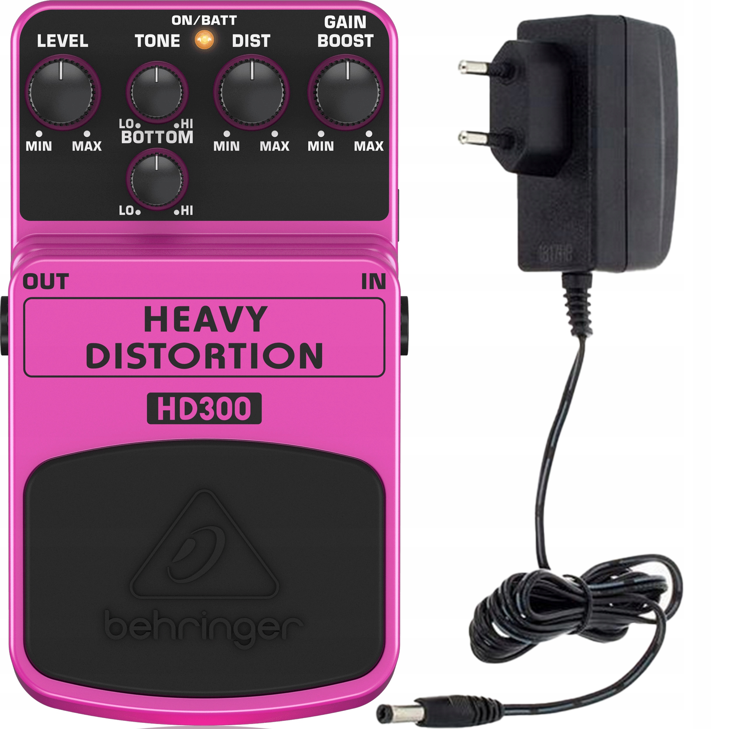 Kytarový efekt Behringer HD300 Heavy Distortion Napájecí zdroj 9V Set
