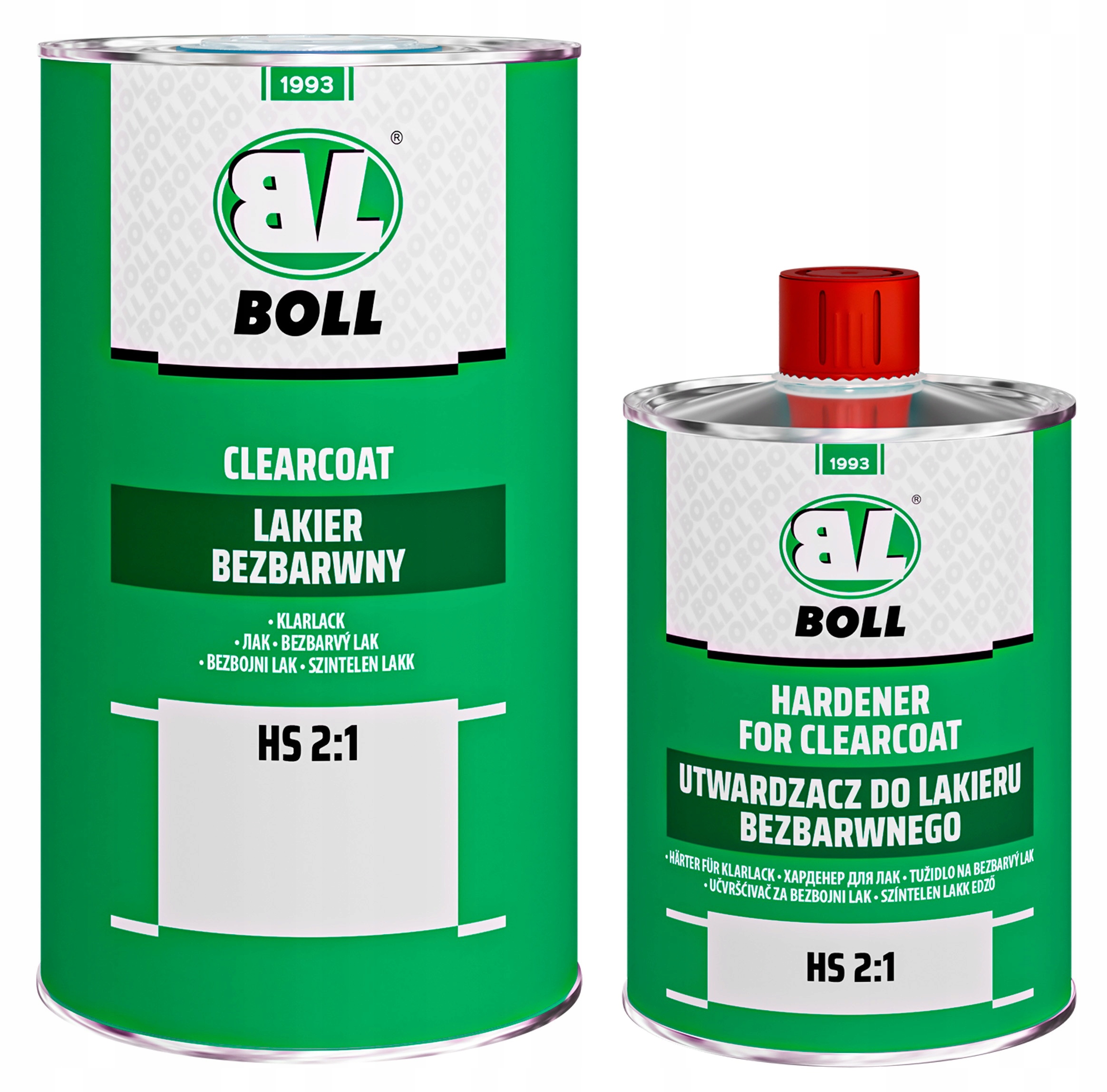 Zestaw Boll lakier bezbarwny 1L Hs HighSolid 2:1 utwardzacz 500ml