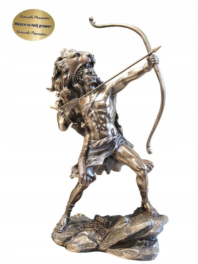 Figurka Herakles Grécky Hrdina S Lukom Darček Pre Milovníka Antiku