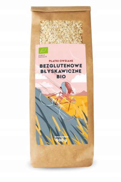 Levně 4X Žádné Ovesné vločky instantní bezlepkové Bio 500 g