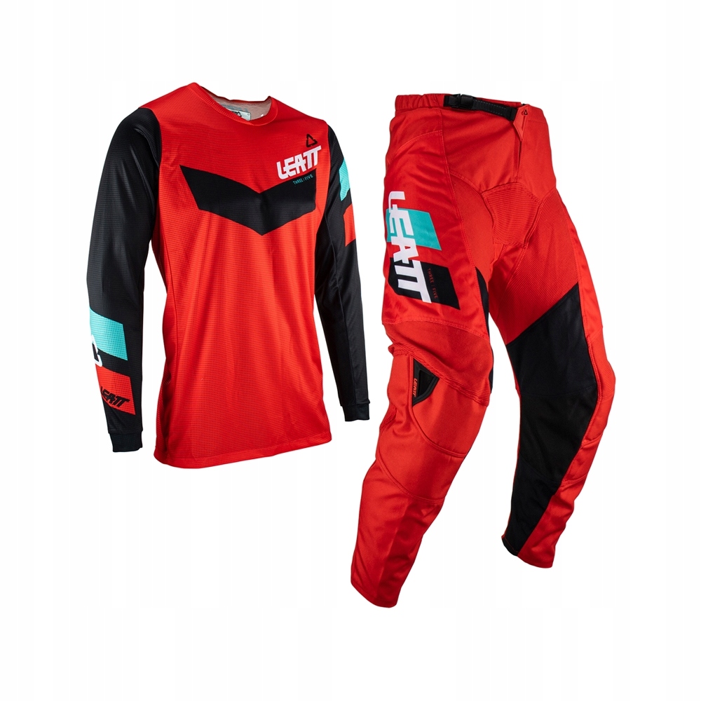 Leatt Sada (komplet) Tričko Nohavice Moto Ride Kit 3.5 Red (xs)
