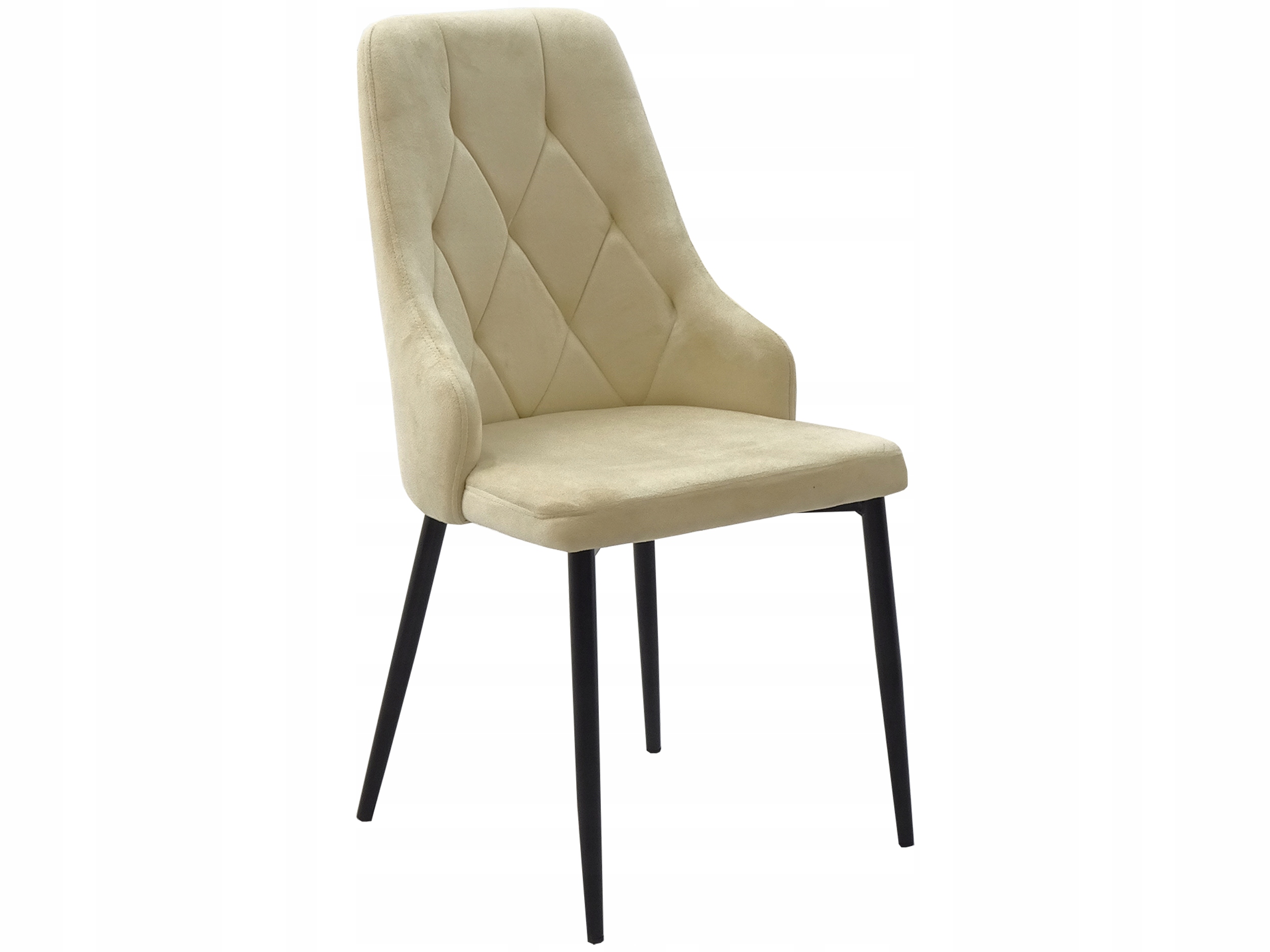 4 KUBEŁKOWE krzesła TAPICEROWANE i ROZKŁADANY stół 80x120/160 blat CRAFT Kolor korpusu krzesła czarny