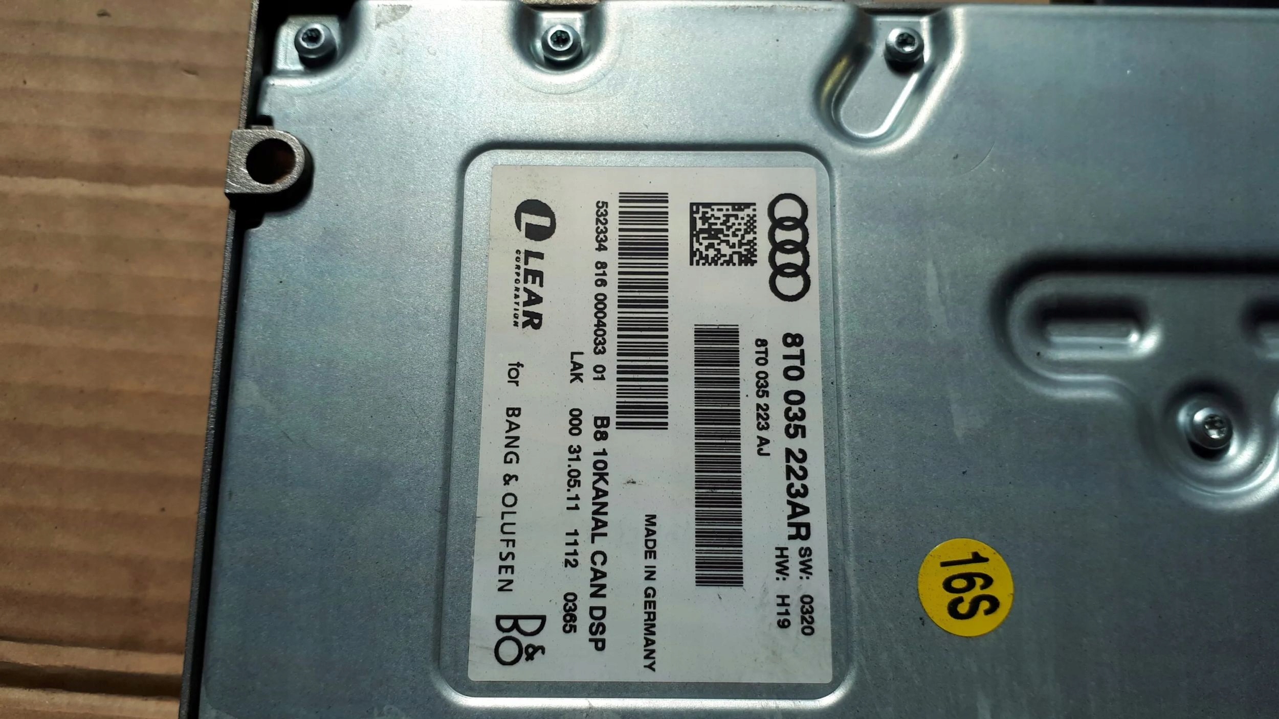 S4 B8 A4 amplifier bang OLUFSEN 8T0035223AR A5 8T