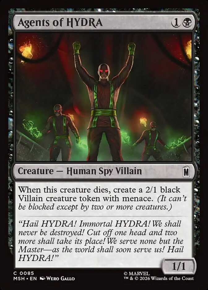 [mtg] Playset: 4x Agents of Hydra (msh)