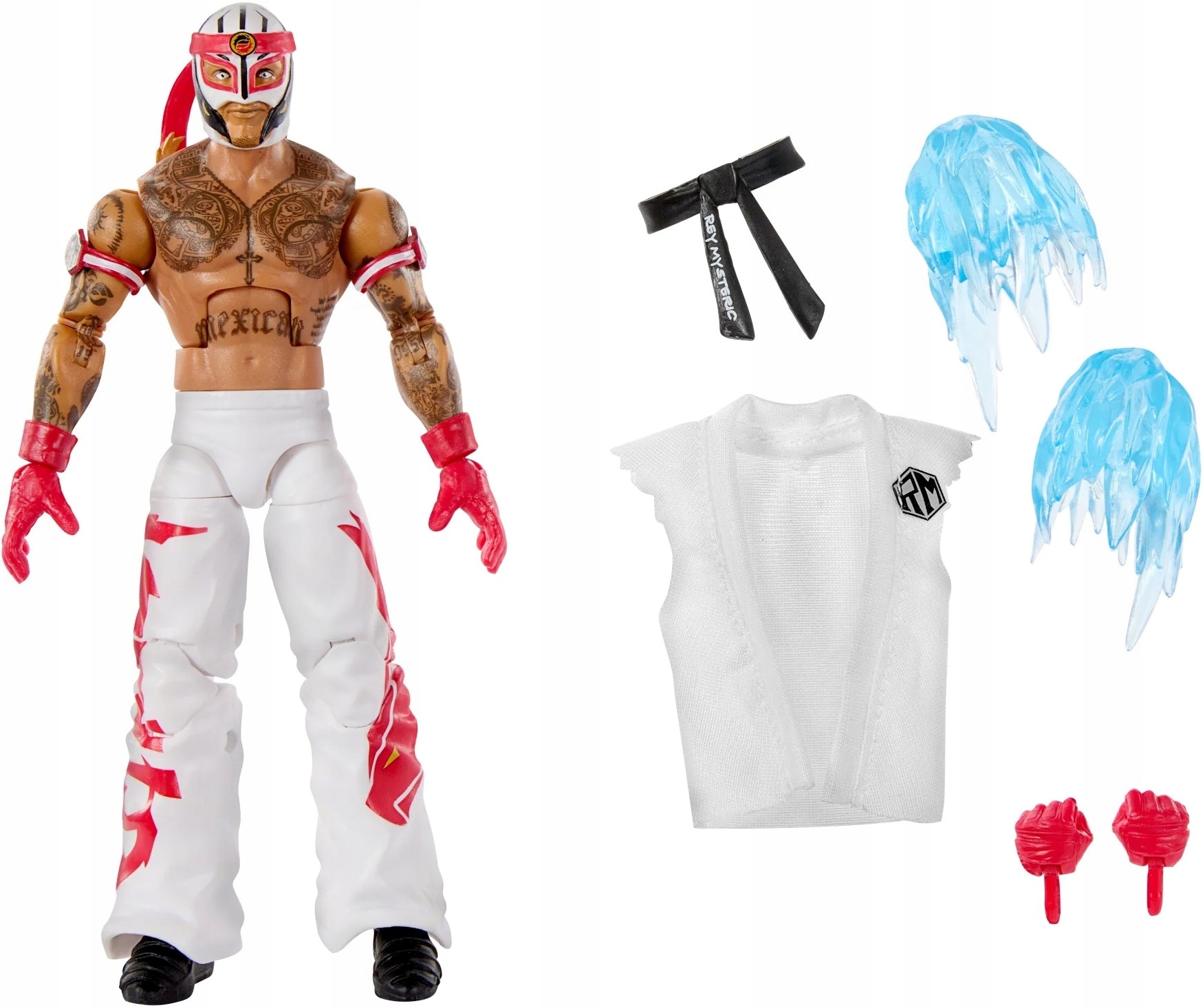 Figurka Rey Mysterio as Ryu Street Fighter x Wwe Elite Mattel 15cm Nowa