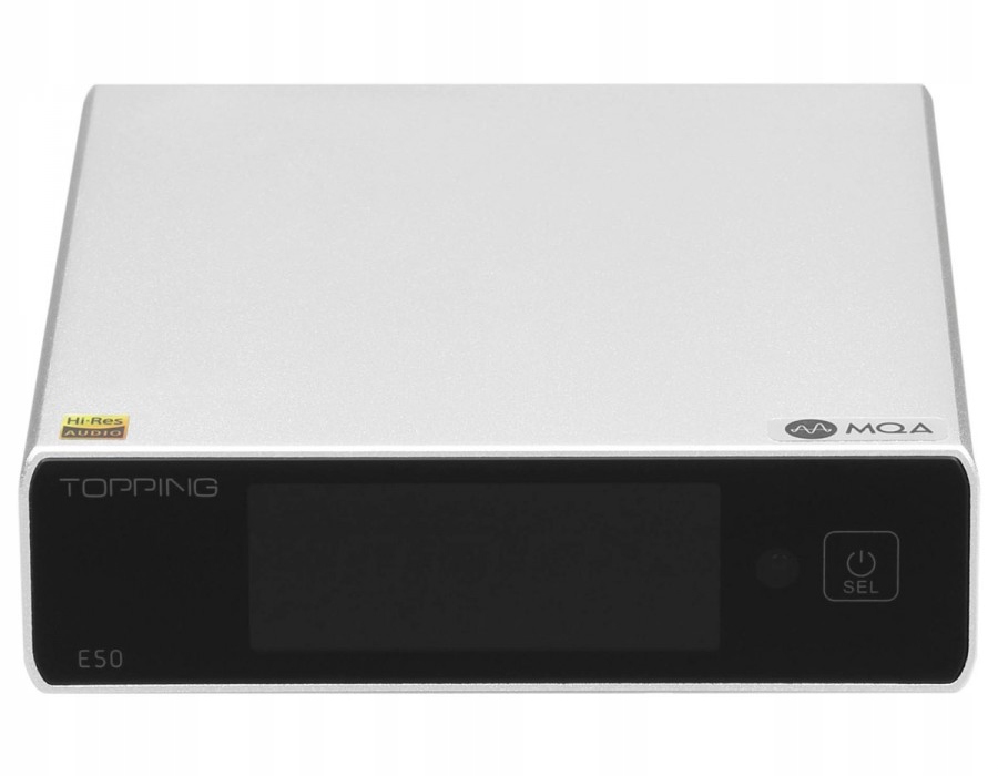 Topping E50 (Stříbrný) Ess ES9068AS Xmos XU216 DSD512 Mqa