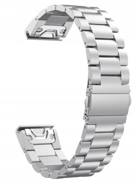 

Bransoleta Stalowa Do Garmin Fenix 5/6/7 Srebrna