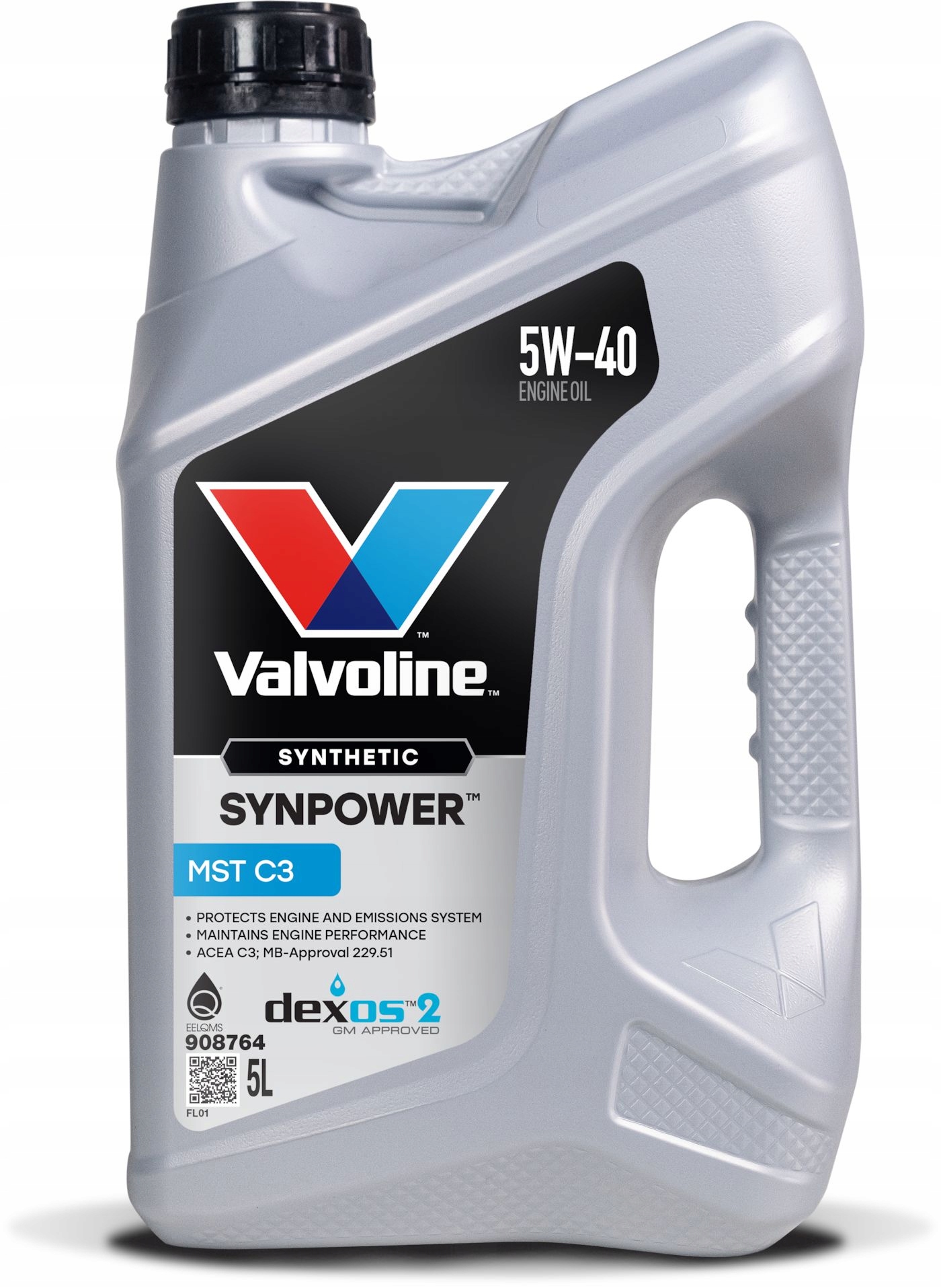 Valvoline SynPower Mst C3 5W40 5L VW505.01 Bmw LL-04 Dexos2 Dpf