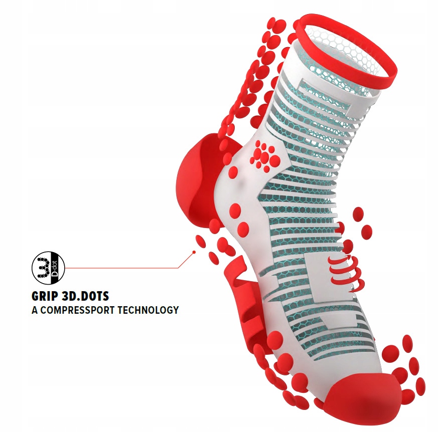 Skarpety rowerowe COMPRESSPORT ULTRALIGHT V3 35-38 Rozmiar 35-38