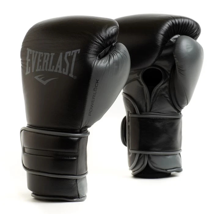 Everlast Boxerské rukavice z přírodní kůže Powerlock2 černé/černé 1