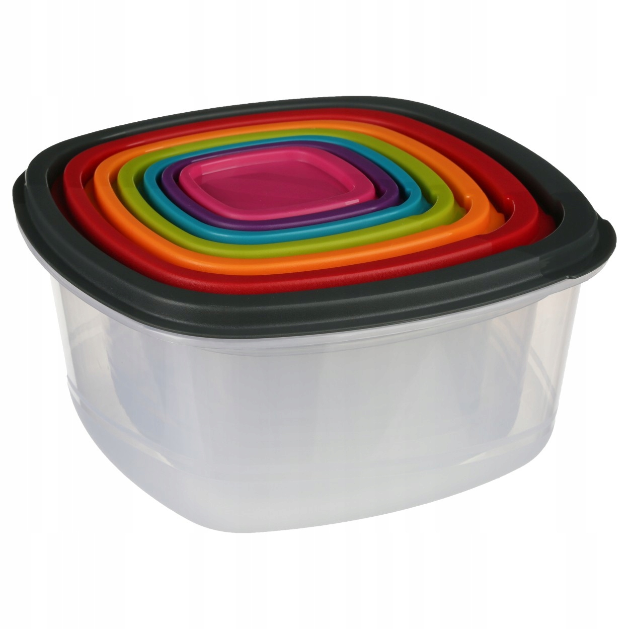 

Plastikowe pojemniki z pokrywkami 7x Na żywność