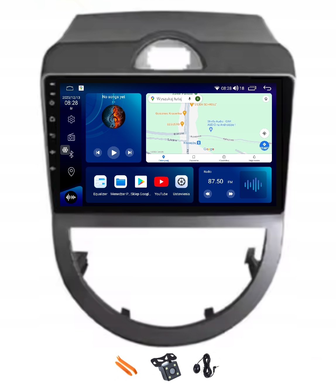 Rádio Android Kia Soul 10-13 Navigácia Qled Apple Carplay Lte 64GB Gps