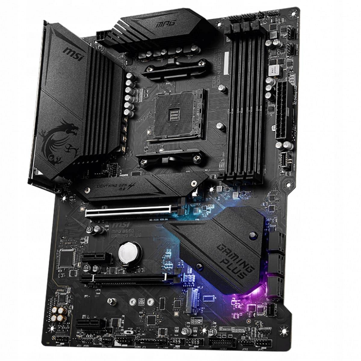 MSI MPG B550 Gaming Plus Płyta Główna AMD AM4 DDR4 M.2 USB 3.2 HDMI ATX — miniatura 4