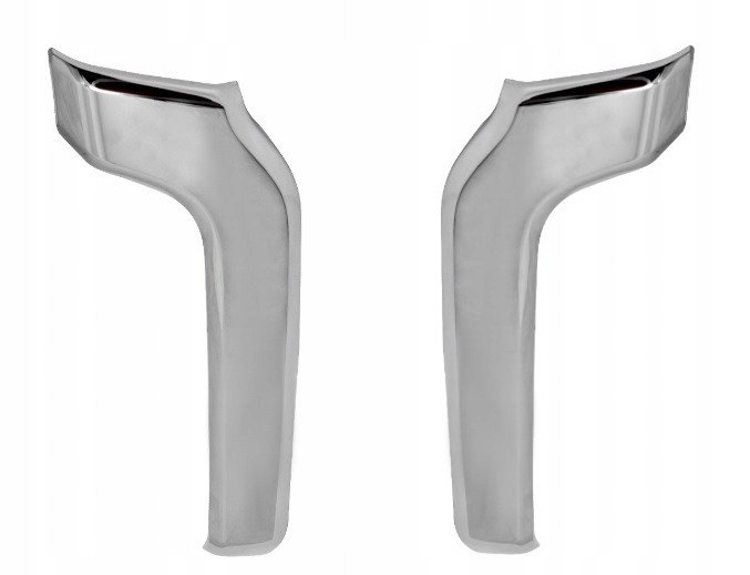 Mitsubishi Pajero 2015- Chromové Lišty Krytky Nárazníku Komplet Pravá+levá