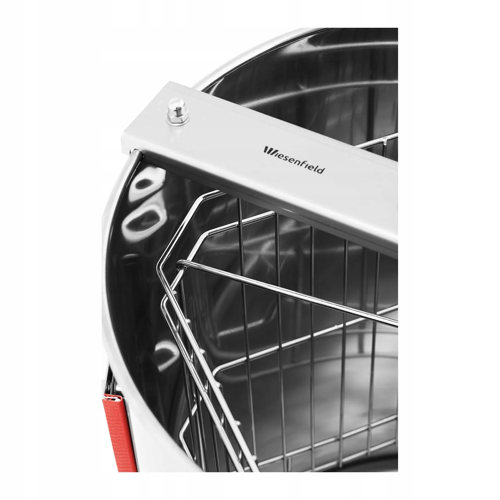 MIODARKA DIAGONALNA WIRÓWKA DO MIODU 4-RAMKOWA RĘCZNA STAL NIERDZEWNA Liczba kaset 4