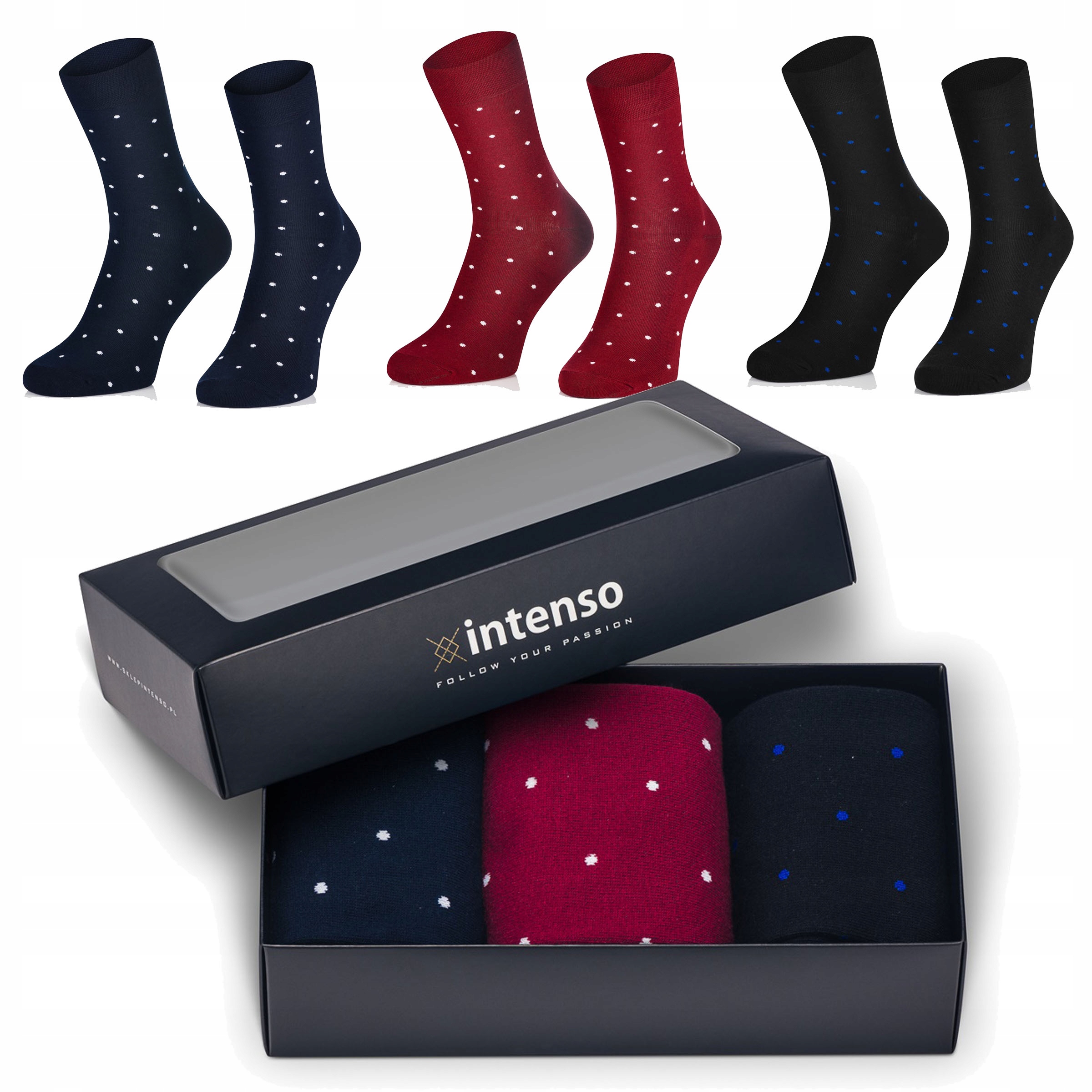 

Zestaw kolorowych Skarpet w pudełku Na Prezent