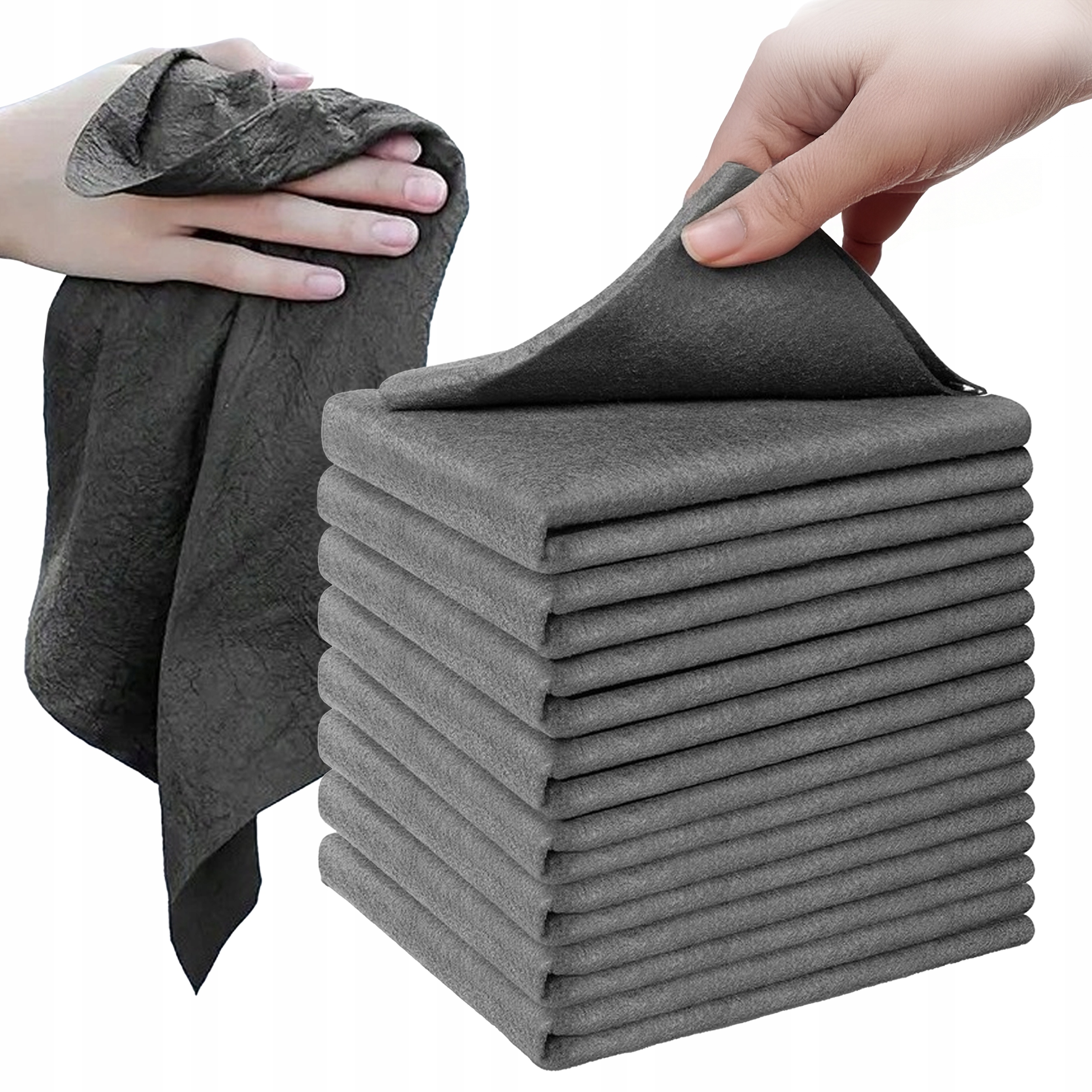 Levně Magické Utěrky Na Mytí Okenních Skel Bez Šmouh 40X50 CM 10 Ks