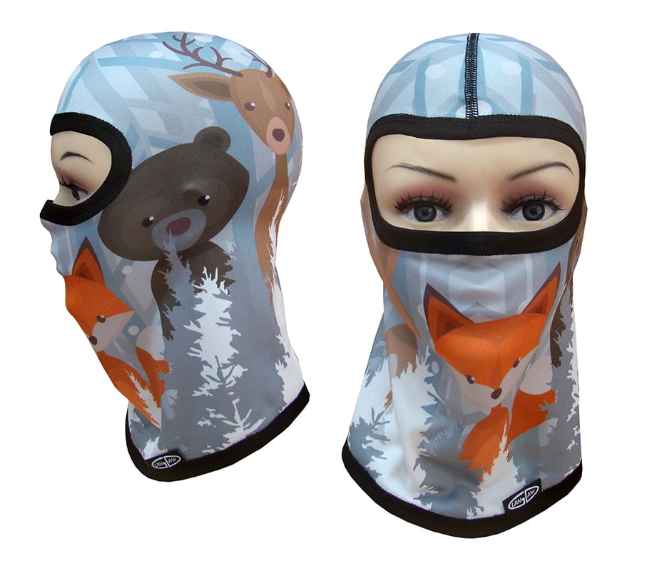 

Ciepła Kominiarka Junior pod kask polar Lisek