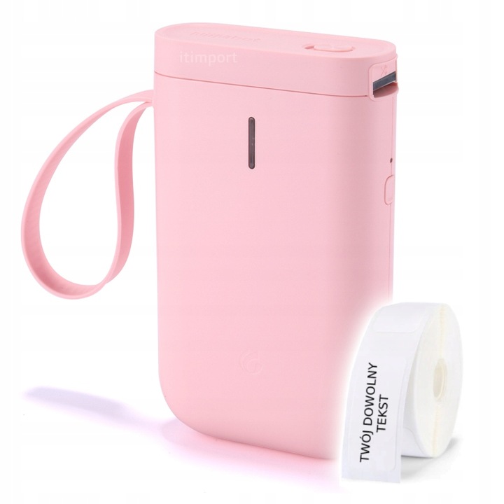Niimbot D11 Pink Bezdrátová termální tiskárna pro nálepky Bluetooth