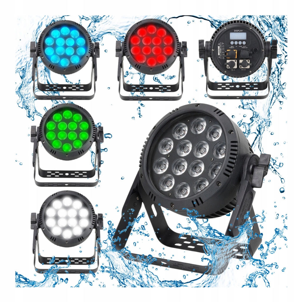 Światła Dyskotekowe Kolorofon Reflektor Par Wodoodporny 14x15W Rgbw Led
