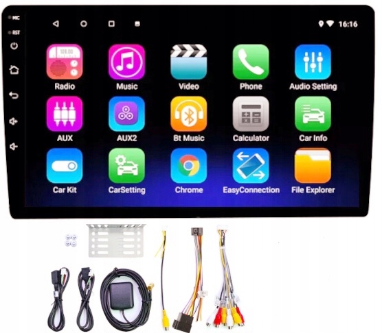 Autorádio 9" Haudio Car Stereo 2-DIN couvací kamera