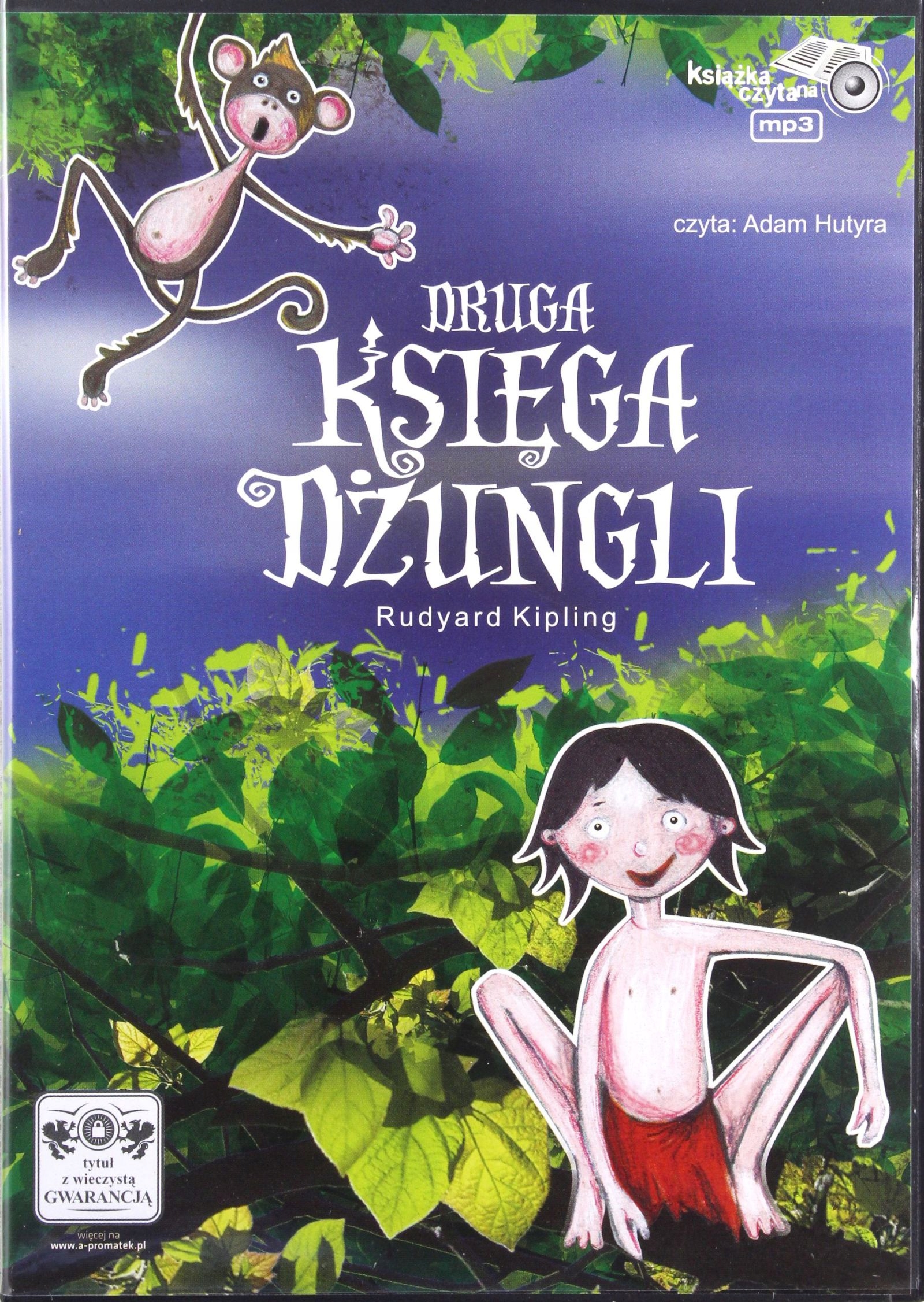 DRUGA KSIĘGA DŻUNGLI - RUDYARD KIPLING [AUDIOBOOK] [CD] Stan opakowania oryginalne