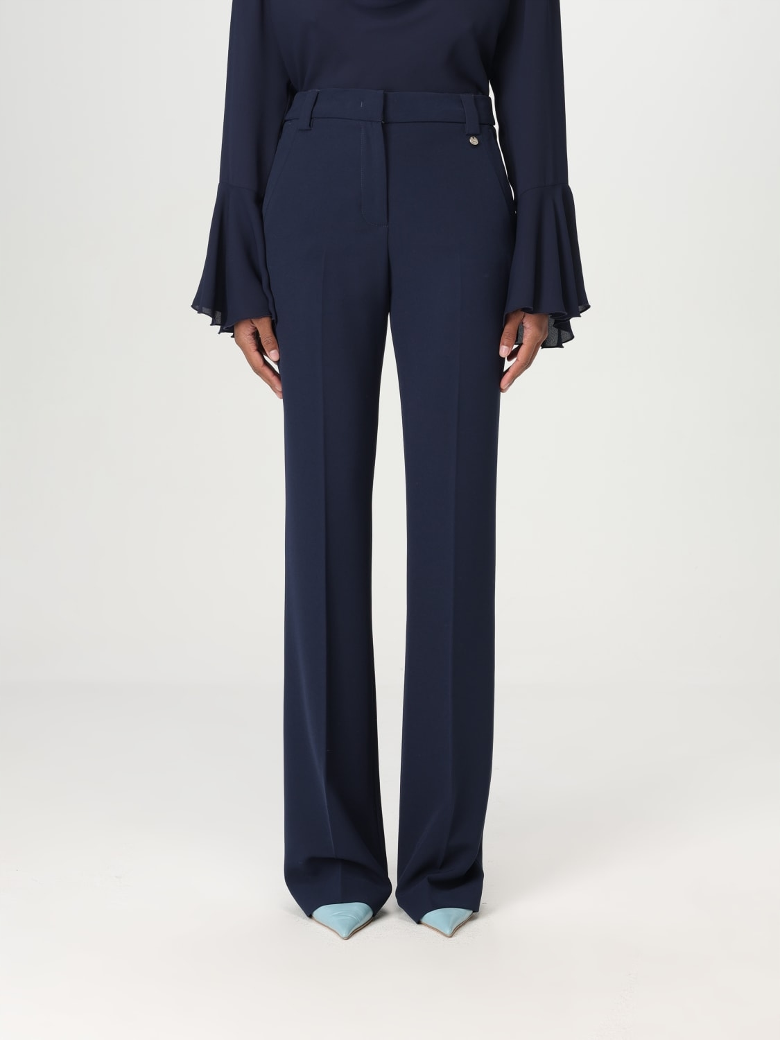 Liu Jo Modré Kalhoty S Okrajem (M)