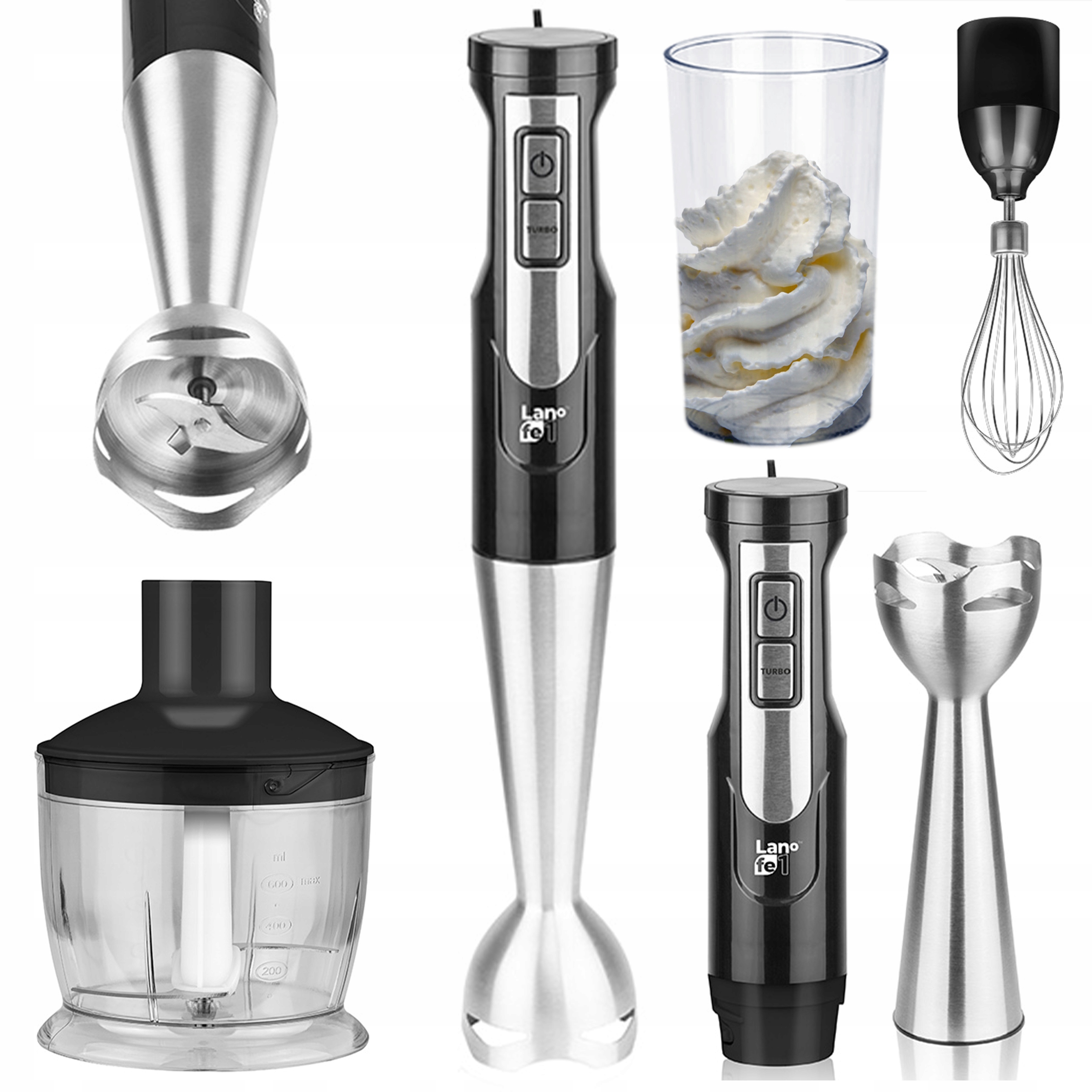 BLENDER RĘCZNY WIELOFUNKCYJNY MALAKSER TURBO 800W