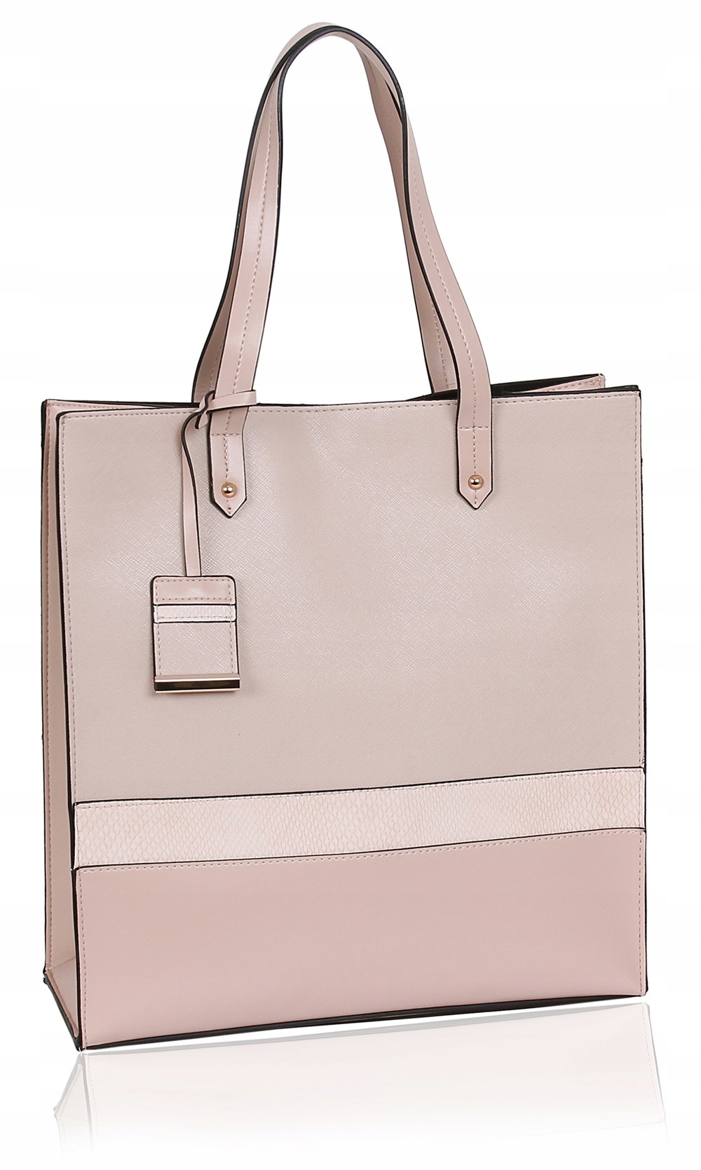 

Duża, beżowa torebka