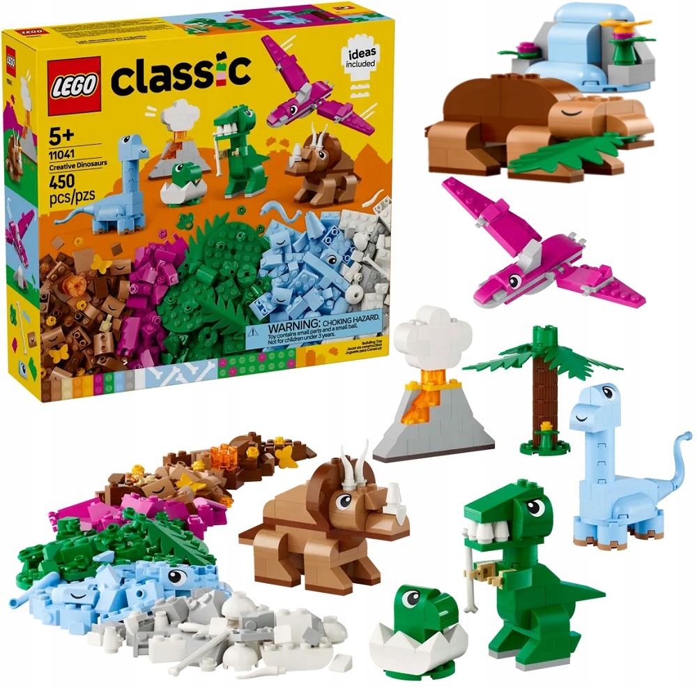 450 dílků stavebnice Lego Classic Kreativní dinosauři Ideas 11041