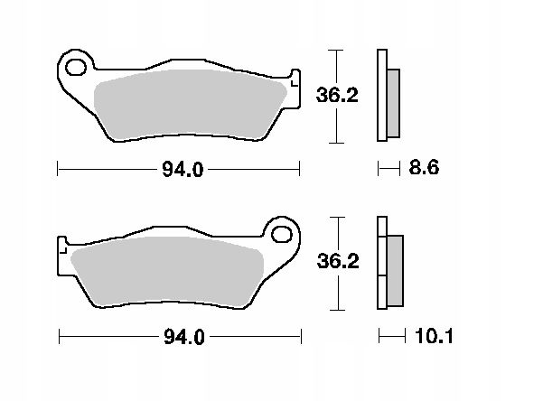 KLOCKI HAM TYL SBS BMW R 1200 GS 2004 2012 Producent czesci SBS