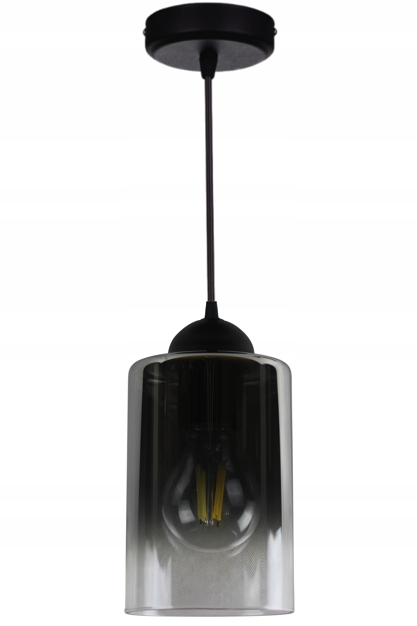 

Lampa Wisząca Żyrandol Plafon Edison Loft Szkło