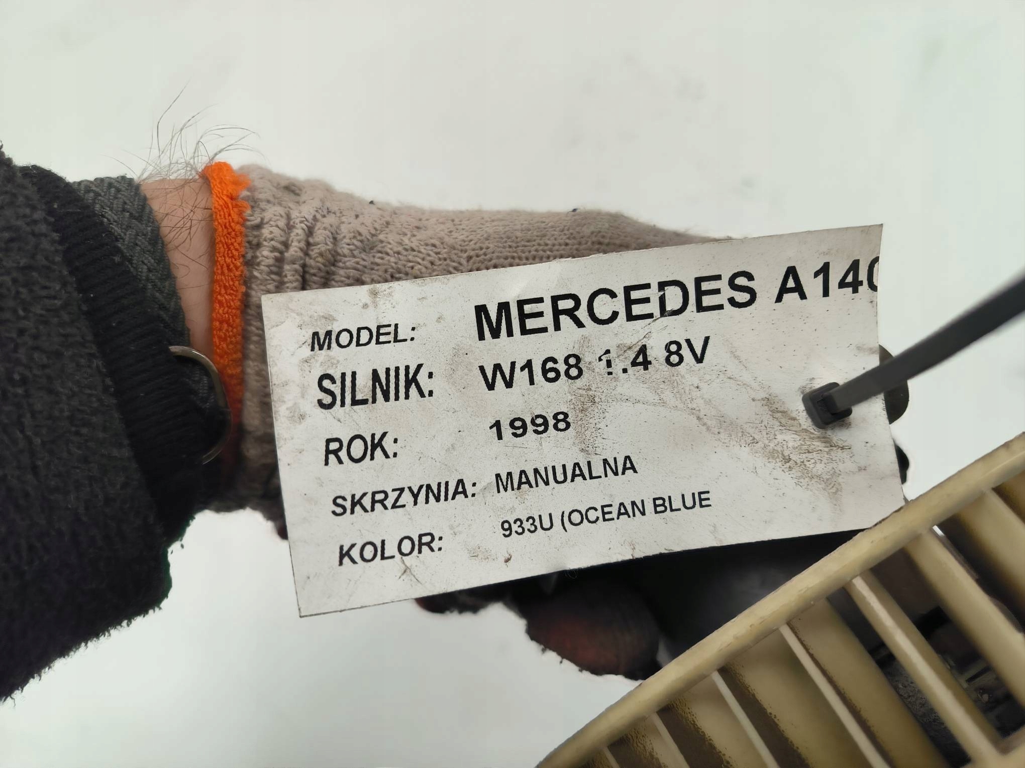 fan cab 14560014 MERCEDES A 140