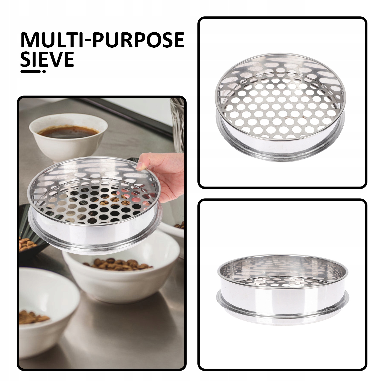 Sito do sortowania jagód Perłowa metalowa gleba Materiał inny