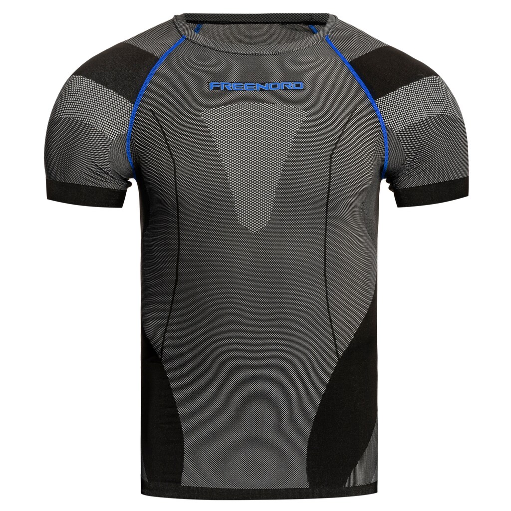 Koszulka termoaktywna FreeNord DryTech Black/Blue L
