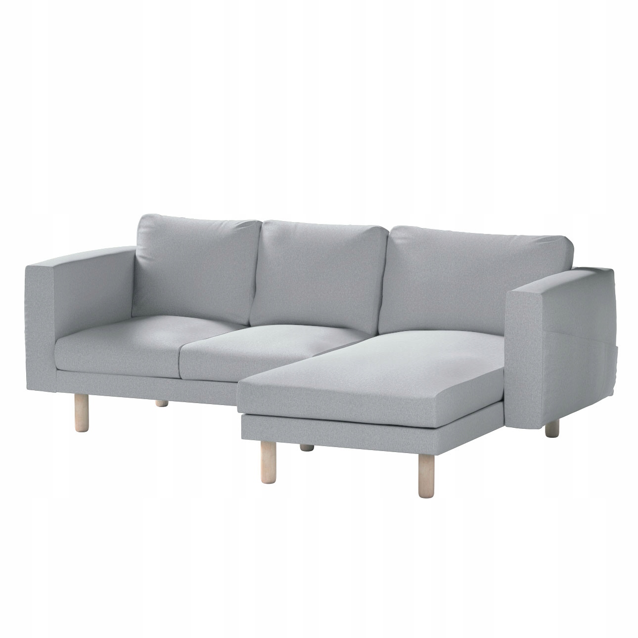 Dekoria potah na 3-místnou pohovku Norsborg s lenoškou Ikea, šedý