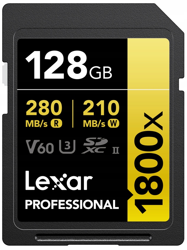 Sd karta Lexar 1800x Sdxc U3 128 Gb R280/W210 280mb/s 210mb/s