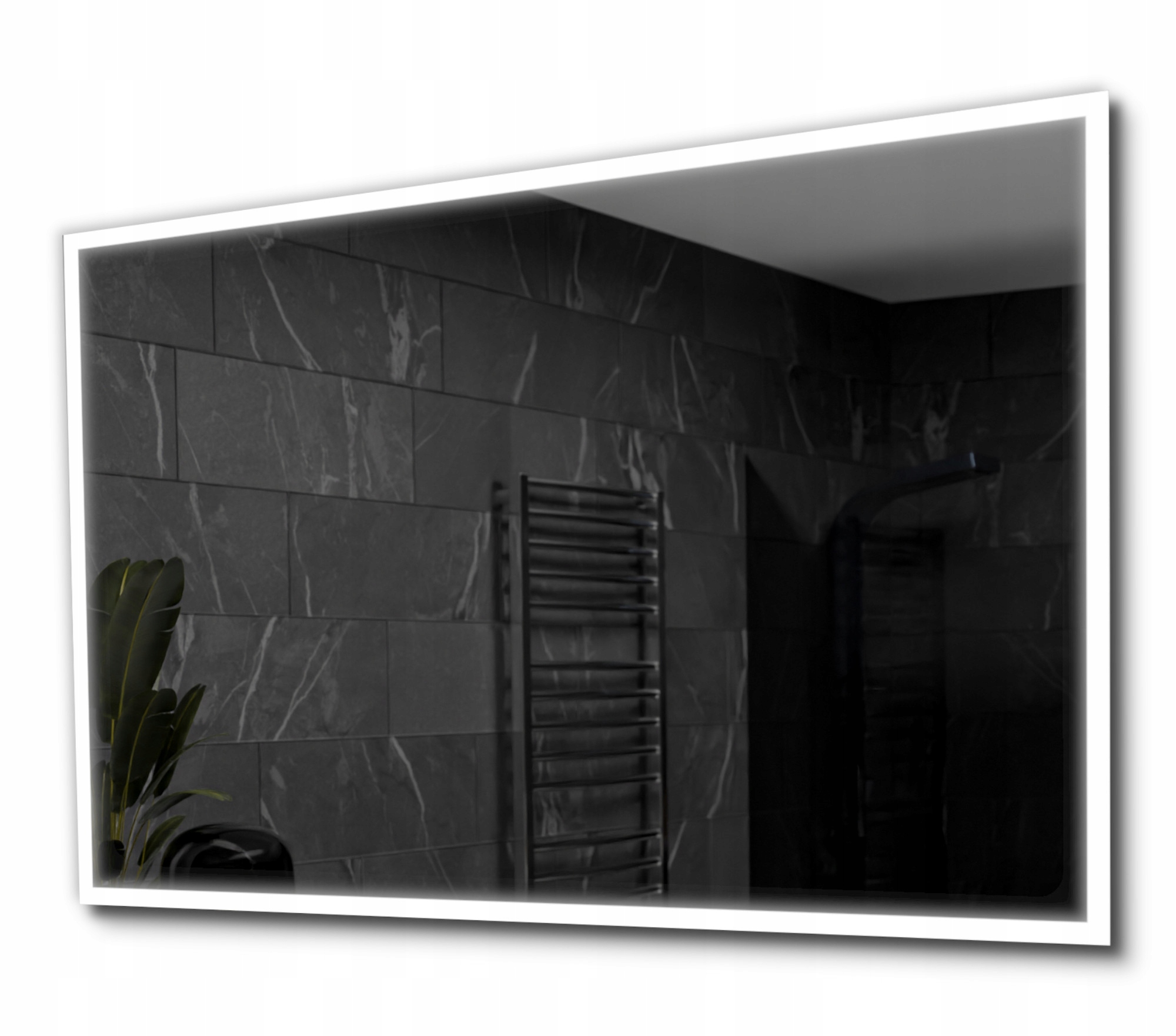 Lustro LEDOWE LED piaskowane 110x80 - BOSTON -